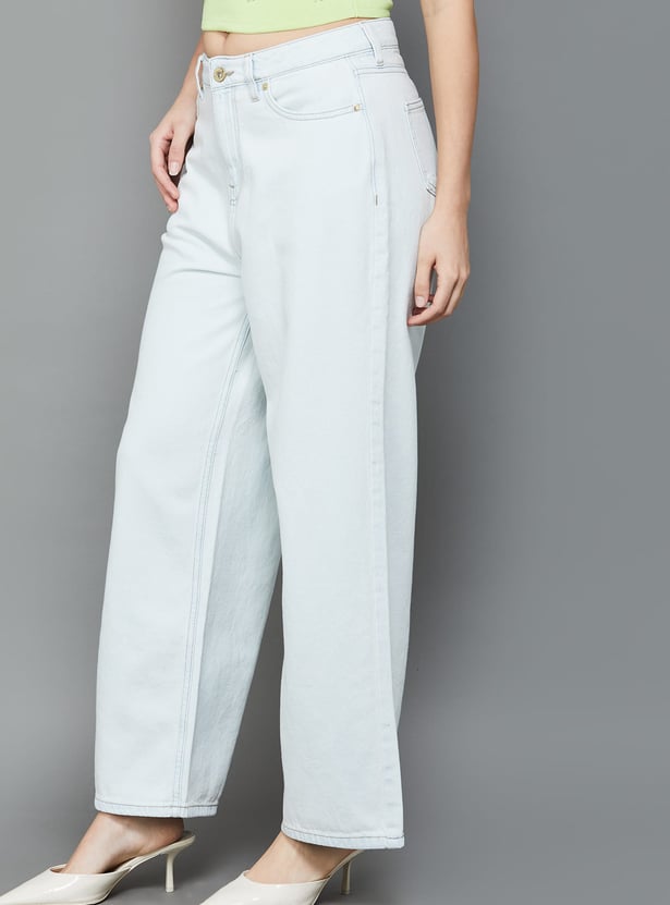 VERO MODA Washed Flared Jeans