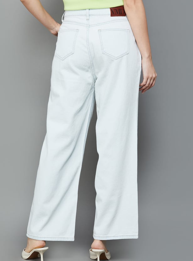 VERO MODA Washed Flared Jeans