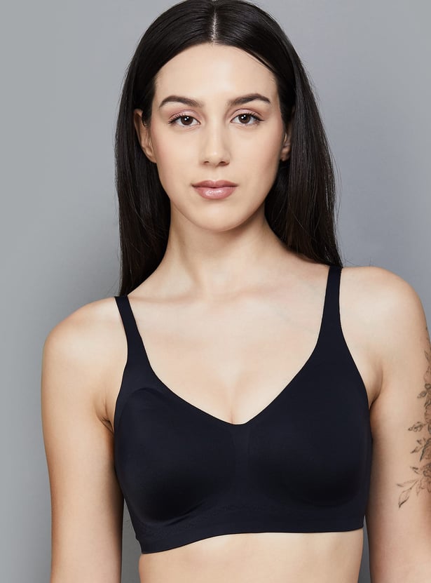 ENAMOR Solid Padded Non-Wired T-shirt