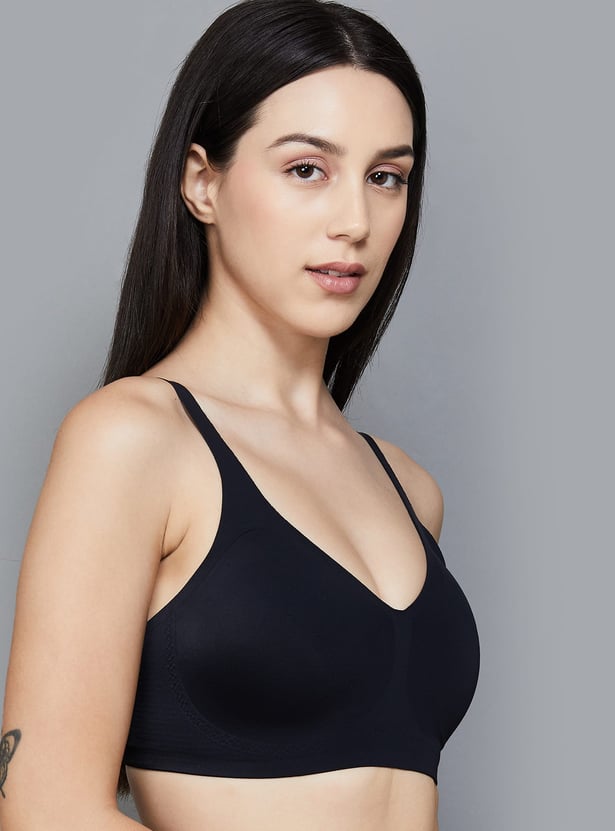 ENAMOR Solid Padded Non-Wired T-shirt