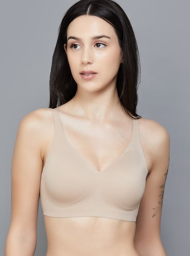 ENAMOR Solid Padded Non-Wired T-shirt