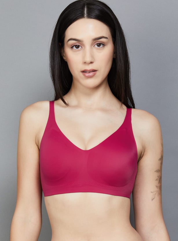 ENAMOR Solid Padded Non-Wired T-shirt