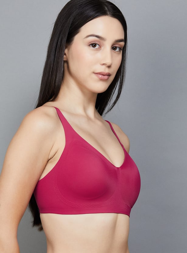 ENAMOR Solid Padded Non-Wired T-shirt