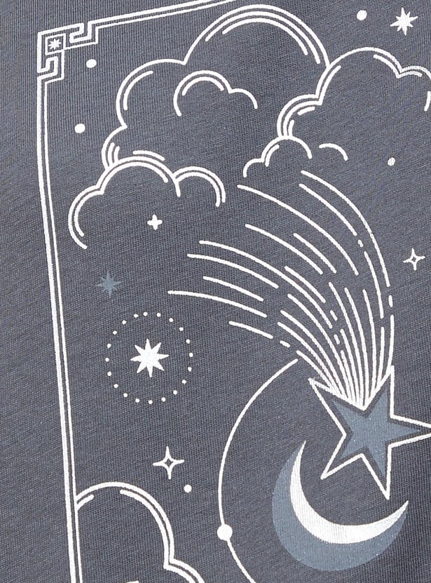 FAME FOREVER Celestial Print T-shirt