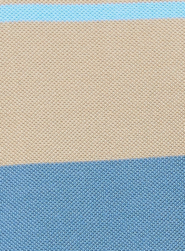FAHRENHEIT Striped Polo T-shirt