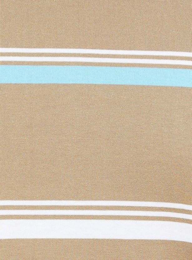 FAHRENHEIT Striped Polo T-shirt