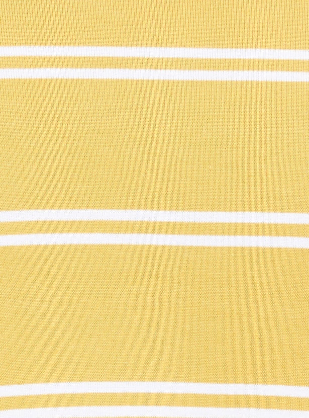 FAHRENHEIT Striped Polo T-shirt