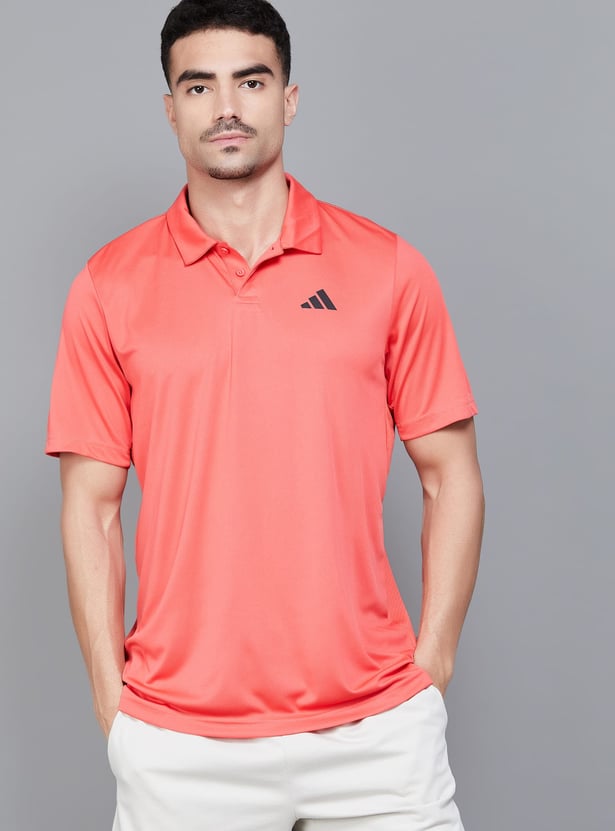ADIDAS Solid Sports Polo T-shirt