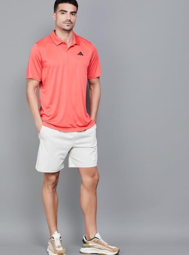 ADIDAS Solid Sports Polo T-shirt
