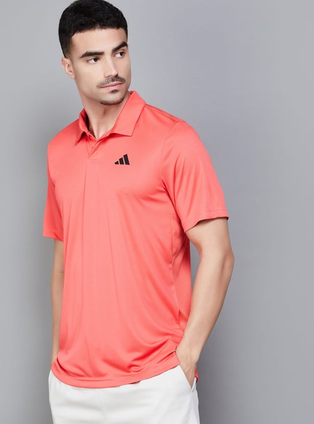 ADIDAS Solid Sports Polo T-shirt