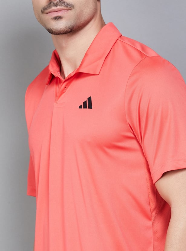 ADIDAS Solid Sports Polo T-shirt