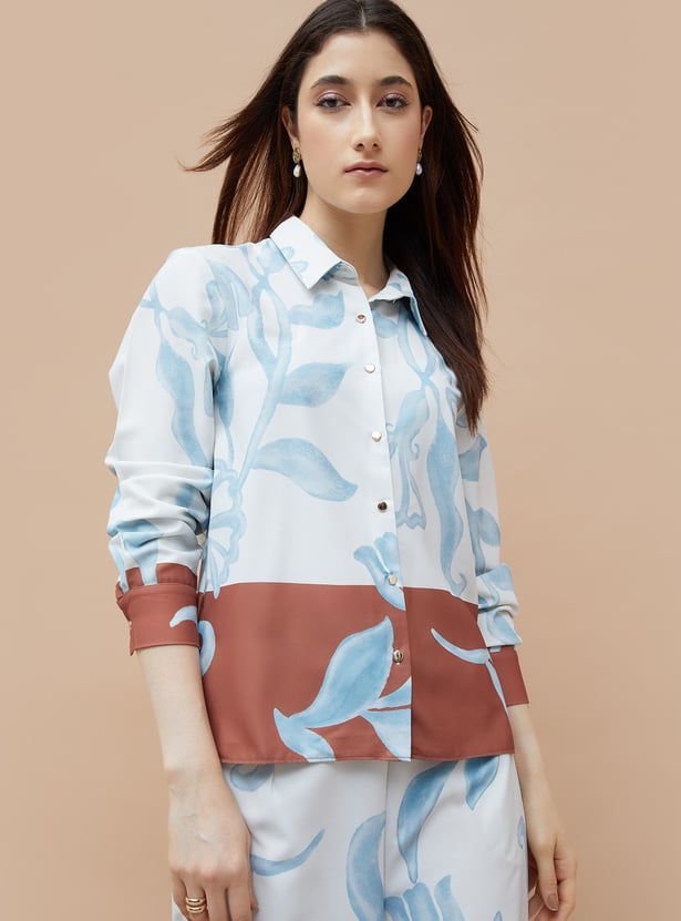 CODE Floral Print Shirt