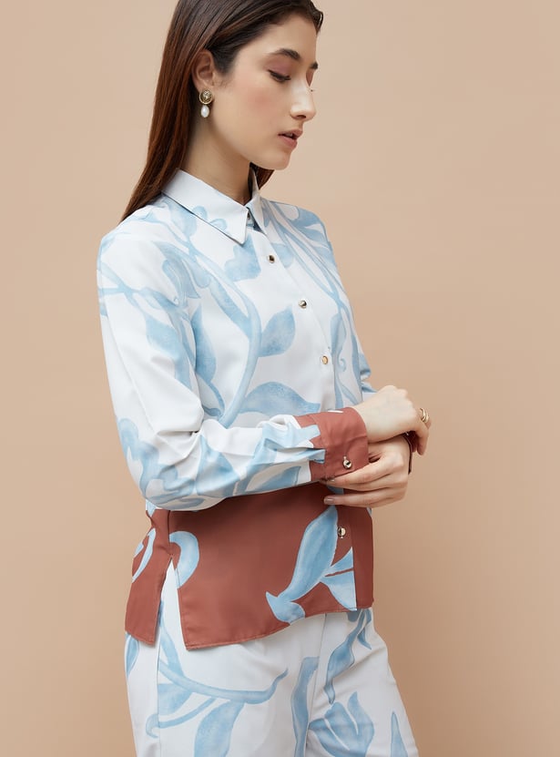 CODE Floral Print Shirt
