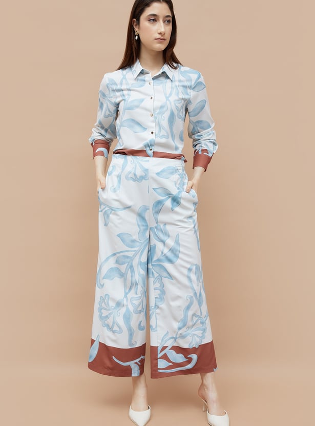 CODE Floral Print Shirt