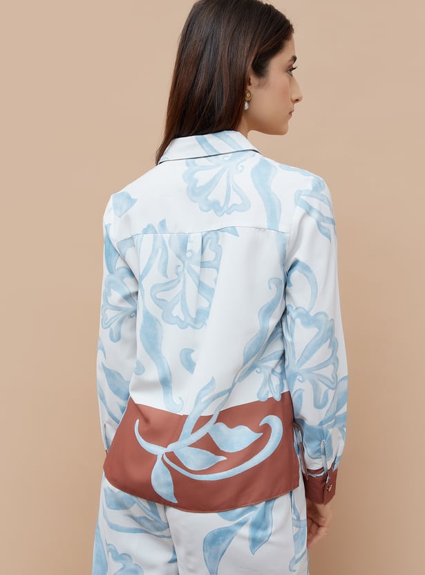 CODE Floral Print Shirt