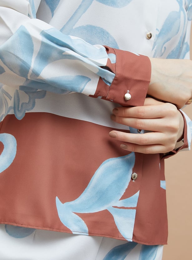 CODE Floral Print Shirt