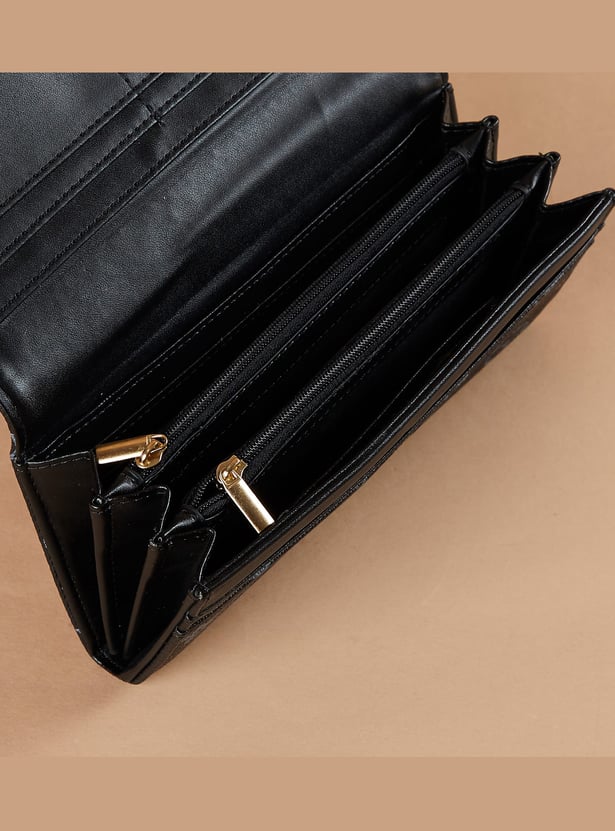 GINGER Floral Print Push-Button Wallet