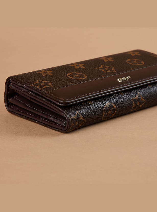 GINGER Floral Print Push-Button Wallet