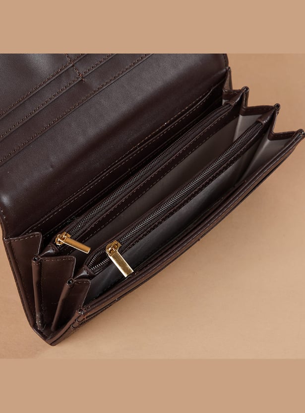 GINGER Floral Print Push-Button Wallet