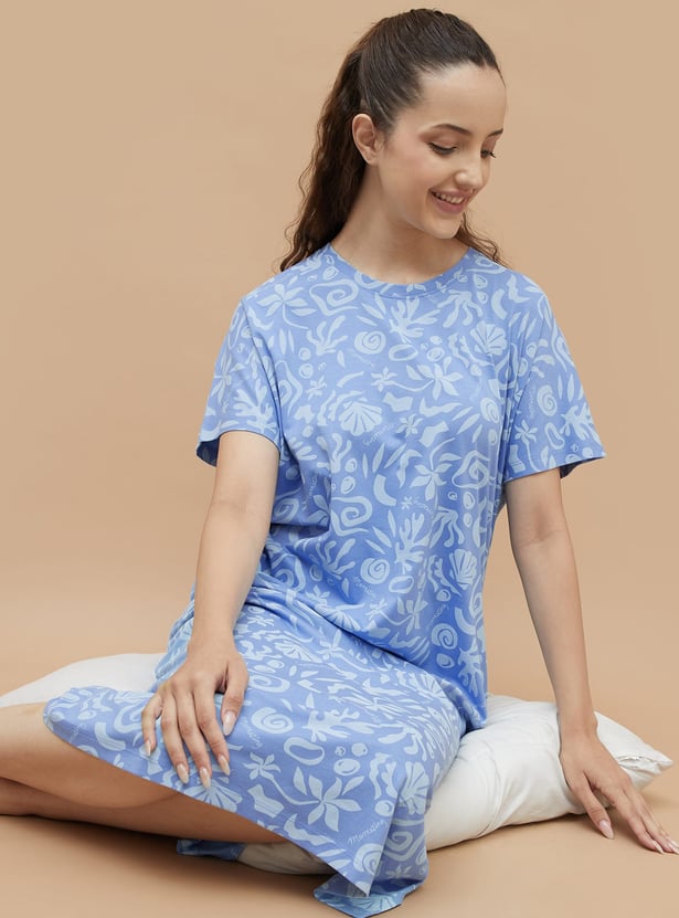 GINGER Floral Printed Night Dress