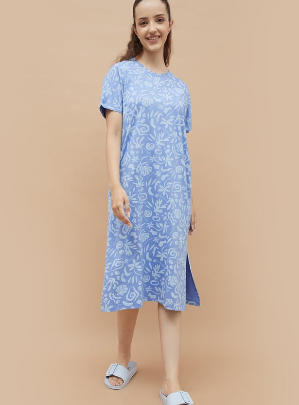 GINGER Floral Printed Night Dress