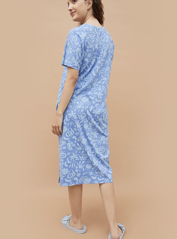 GINGER Floral Printed Night Dress