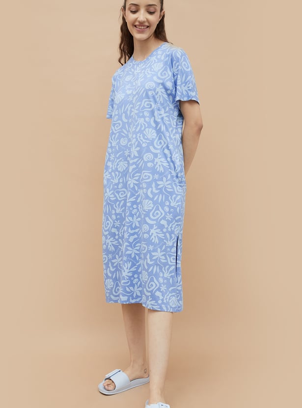 GINGER Floral Printed Night Dress