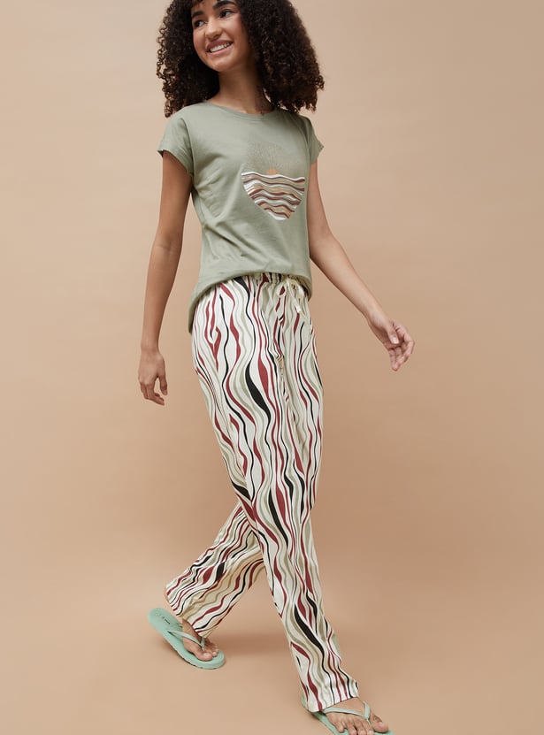 GINGER Printed Night Suit