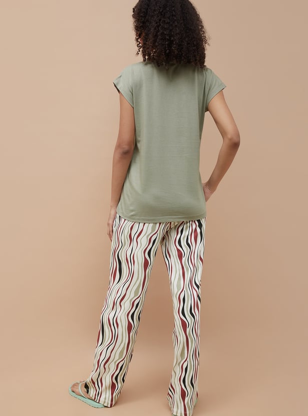 GINGER Printed Night Suit