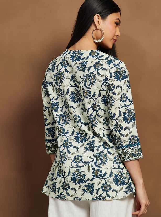 MELANGE Floral Print Tunic