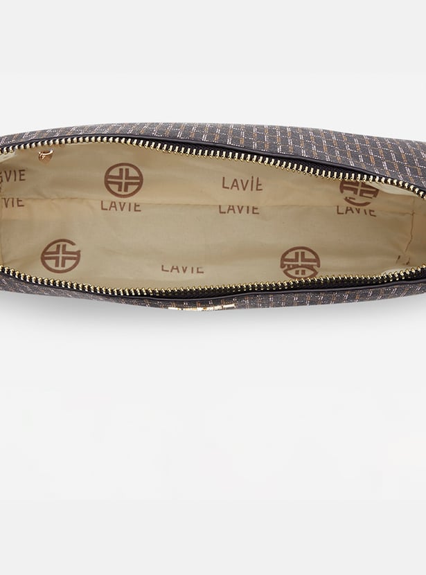 LAVIE LUXE Monogram Print Sling Bag with Coin Pocket