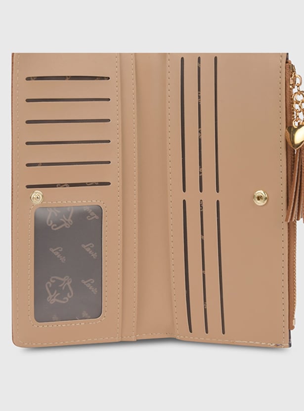 LAVIE LUXE Printed Bi-Fold Wallet with Tassel Charm
