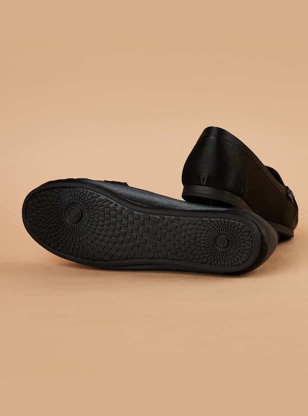 CODE Textured Bit Loafers