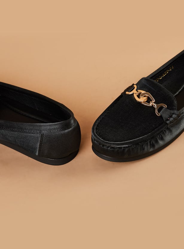 CODE Textured Bit Loafers