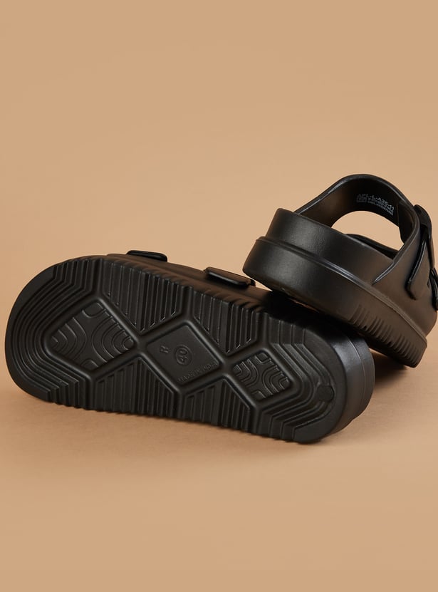 GINGER Solid Double Strap Sandals