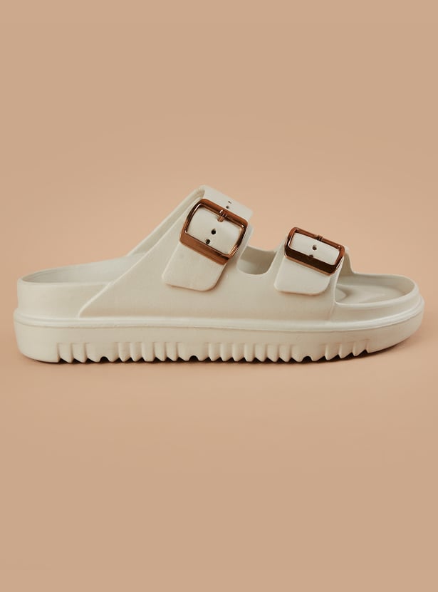 GINGER Solid Buckle Flats