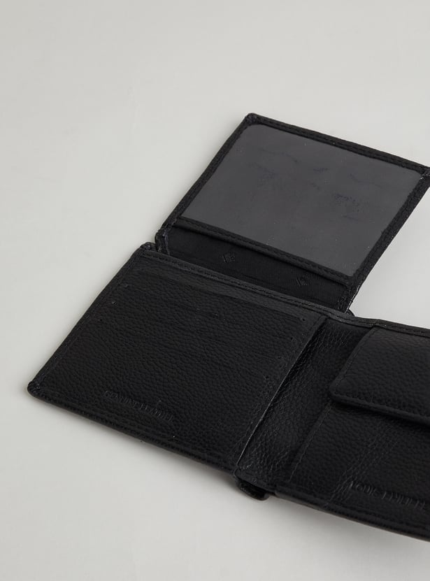 LOUIS PHILIPPE Textured Bi-Fold Wallet