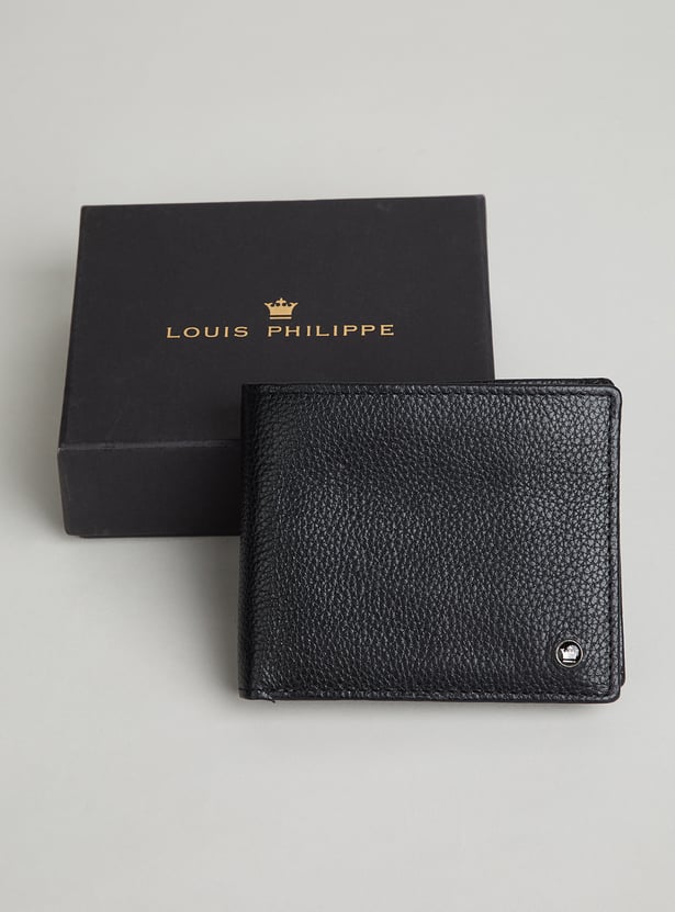 LOUIS PHILIPPE Textured Bi-Fold Wallet