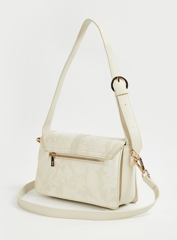 ELLE Floral Embossed Sling Bag
