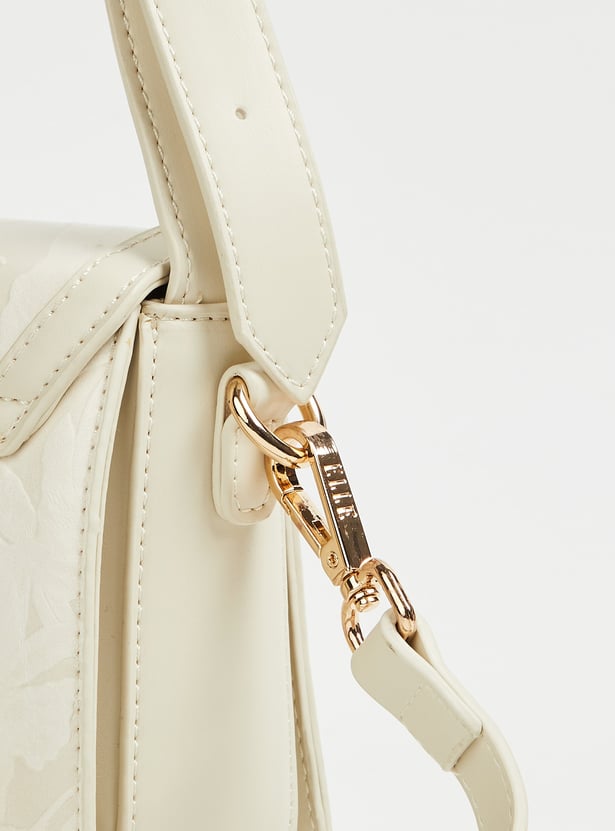 ELLE Floral Embossed Sling Bag