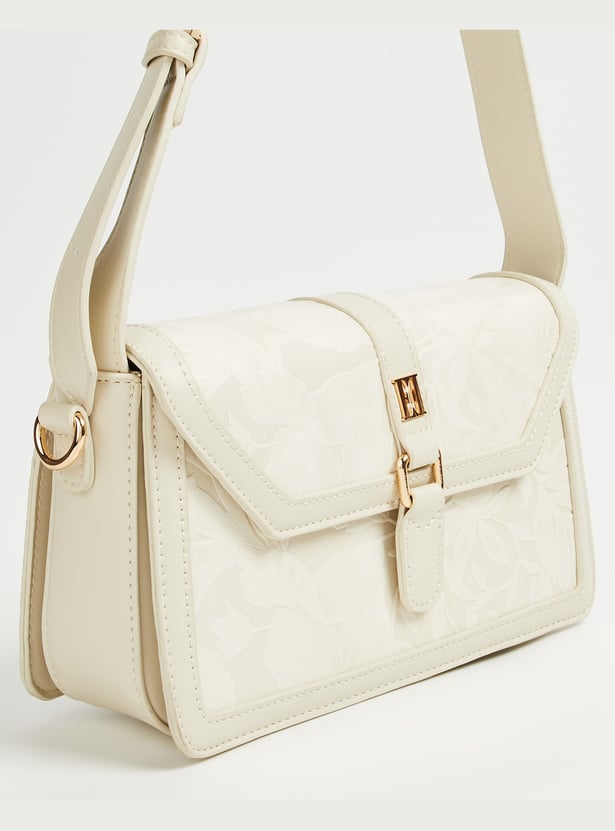 ELLE Floral Embossed Sling Bag