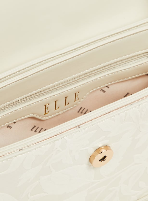 ELLE Floral Embossed Sling Bag