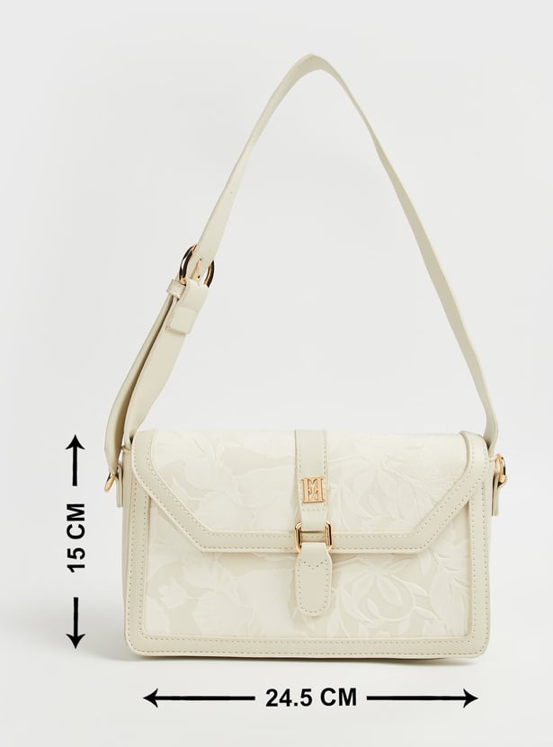 ELLE Floral Embossed Sling Bag