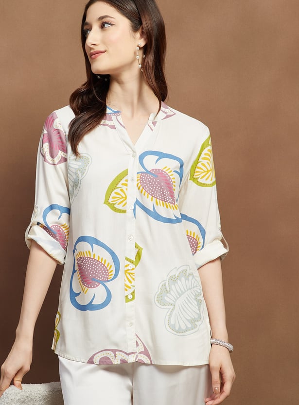 MELANGE Printed Short Kurti