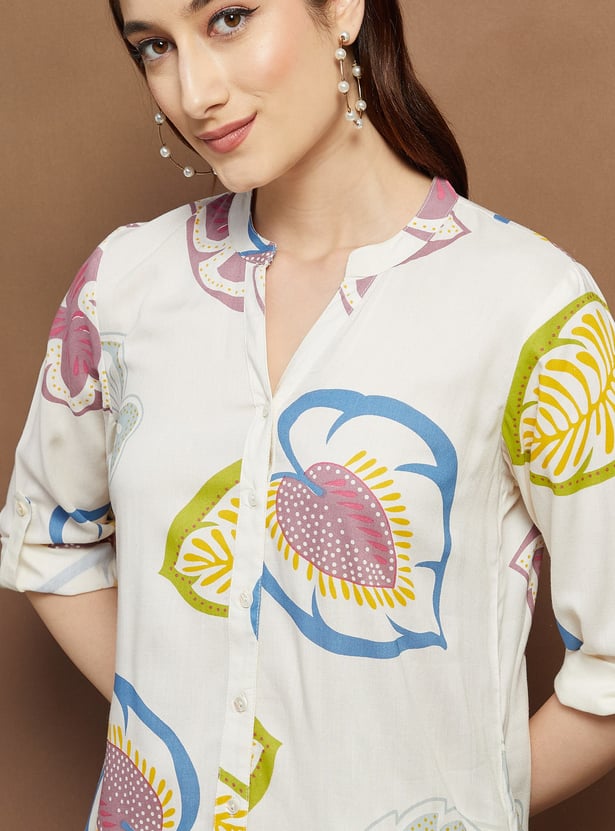 MELANGE Printed Short Kurti