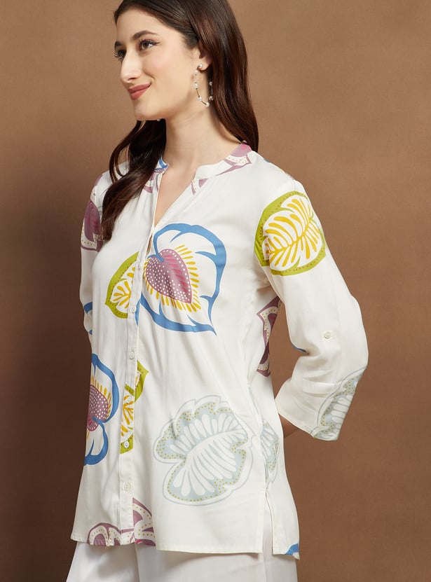 MELANGE Printed Short Kurti
