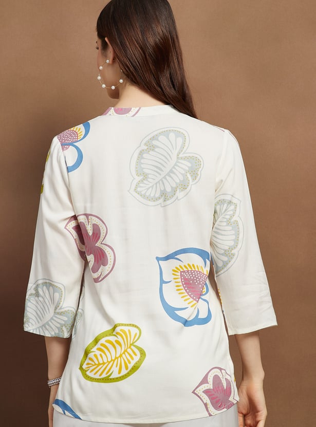 MELANGE Printed Short Kurti