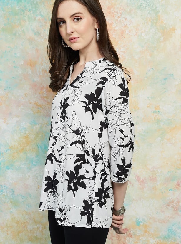 MELANGE Printed Straight Kurti