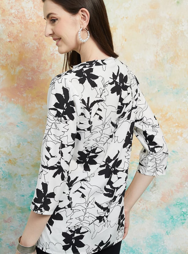 MELANGE Printed Straight Kurti