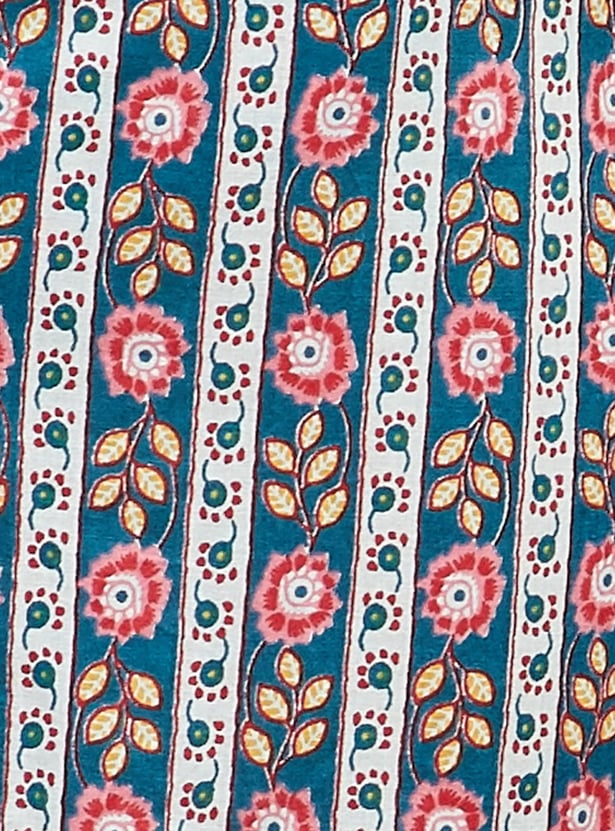 MELANGE Floral Print Straight Kurta Set